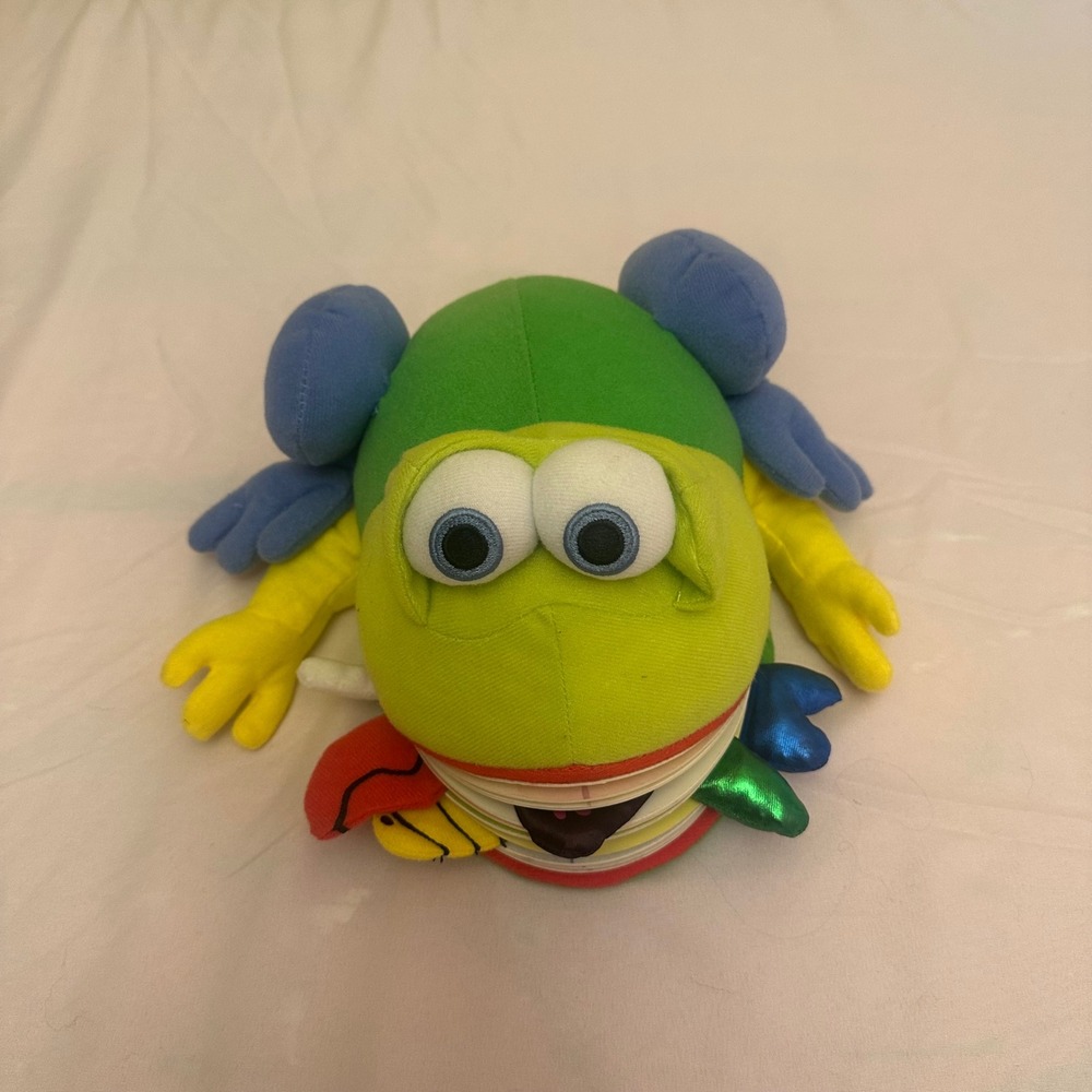 Monday the Bullfrog by Matthew Van Fleet Board Book Hand Puppet Plush Toy 2006